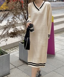 ニットワンピース ロング レディース秋冬