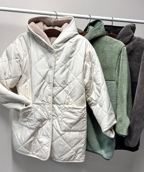 ボア切替リバーシブルフードジャケット（ブルゾン）｜CRB（シーアール