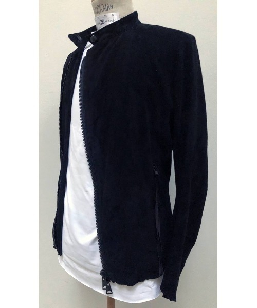 FranCisT_MOR.K.S.（フランシストモークス）の「FranCisT_MOR.K.S./フランシスト モークス/Super Stretch Lamb Suede Leather ASM Riders Jacket  LAMB LEATHER（ライダースジャケット・メンズ・ブラック・3）」の10枚目の写真