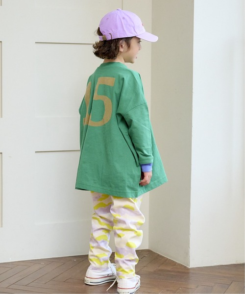 BIG FIELD(ビッグフィールド)の「【COTTON from U.S.A】プリントビッグロンT(90~150cm)(Tシャツ/カットソー・キッズ・オフホワイト/グリーン/オレンジ・90/100/110/120/130/140/150)」の20枚目の写真