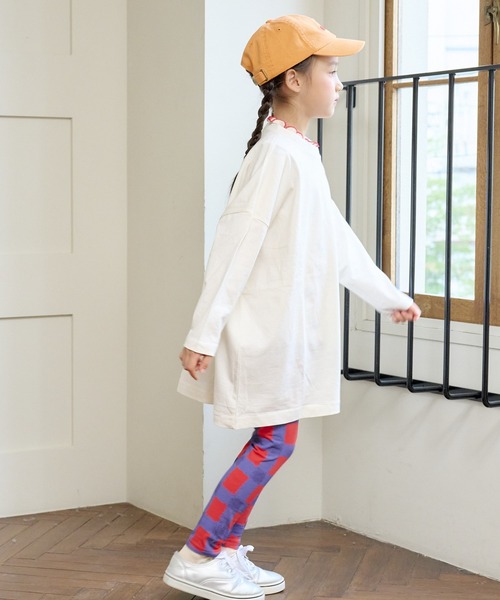 BIG FIELD(ビッグフィールド)の「【COTTON from U.S.A】プリントビッグロンT(90~150cm)(Tシャツ/カットソー・キッズ・オフホワイト/グリーン/オレンジ・90/100/110/120/130/140/150)」の8枚目の写真