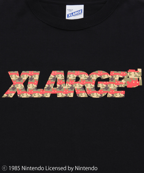 XLARGE（エクストララージ）の「XLARGE×SUPER MARIO BROS. S/S TEE MARIOCAMO STANDARD LOGO / スーパーマリオ（Tシャツ/カットソー・メンズ・ホワイト/ブラック/ライトグレー/ライトブルー・MEDIUM/SMALL/X-LARGE/LARGE）」の7枚目の写真