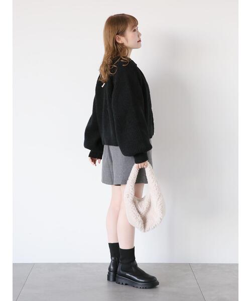 ehka sopo（エヘカソポ）の「パール付カーディガン（カーディガン/ボレロ・レディース・ピンク/ブラック/オフホワイト/ブルー・F）」の11枚目の写真