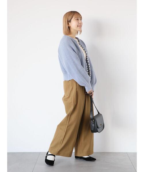 ehka sopo（エヘカソポ）の「パール付カーディガン（カーディガン/ボレロ・レディース・ピンク/ブラック/オフホワイト/ブルー・F）」の22枚目の写真