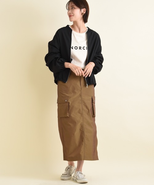 actuel（アクチュエル）の「【ａｃｔｕｅｌ】マットウェザーブルゾン（ブルゾン・レディース・ライトベージュ/カーキ/ブラック・FREE）」の11枚目の写真