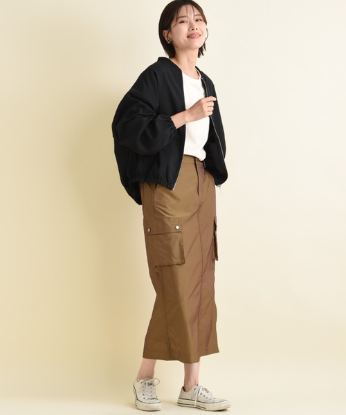 actuel（アクチュエル）の「【ａｃｔｕｅｌ】マットウェザーブルゾン（ブルゾン・レディース・ライトベージュ/カーキ/ブラック・FREE）」の10枚目の写真