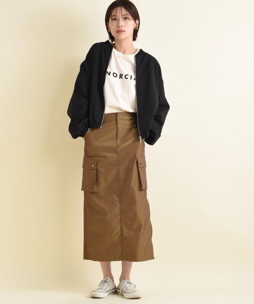 actuel（アクチュエル）の「【ａｃｔｕｅｌ】マットウェザーブルゾン（ブルゾン・レディース・ライトベージュ/カーキ/ブラック・FREE）」の6枚目の写真