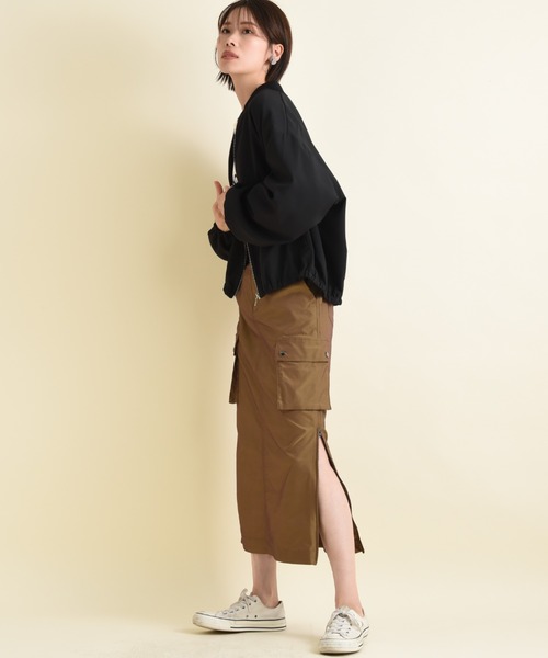 actuel（アクチュエル）の「【ａｃｔｕｅｌ】マットウェザーブルゾン（ブルゾン・レディース・ライトベージュ/カーキ/ブラック・FREE）」の7枚目の写真