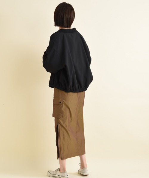 actuel（アクチュエル）の「【ａｃｔｕｅｌ】マットウェザーブルゾン（ブルゾン・レディース・ライトベージュ/カーキ/ブラック・FREE）」の8枚目の写真