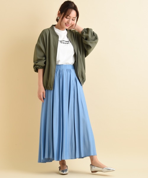 actuel（アクチュエル）の「【ａｃｔｕｅｌ】マットウェザーブルゾン（ブルゾン・レディース・ライトベージュ/カーキ/ブラック・FREE）」の17枚目の写真