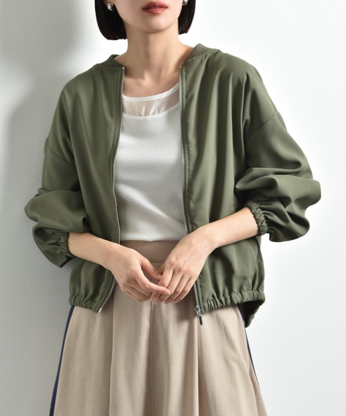 actuel（アクチュエル）の「【ａｃｔｕｅｌ】マットウェザーブルゾン（ブルゾン・レディース・ライトベージュ/カーキ/ブラック・FREE）」の20枚目の写真