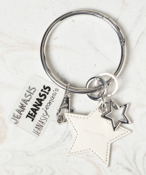 JEANASIS（ジーナシス）の「チャームツキスマホリングストラップ/996783（スマホグッズ・レディース・シルバー/ブラック/シルバー系その他/ブラック系その他/ホワイト/ホワイト系その他/レッド/レッド系その他/グリーン/パープル系その他2/パープル/グリーン系その他2・FREE）」の3枚目の写真