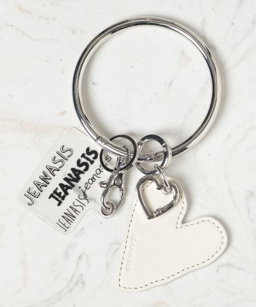 JEANASIS（ジーナシス）の「チャームツキスマホリングストラップ/996783（スマホグッズ・レディース・シルバー/ブラック/シルバー系その他/ブラック系その他/ホワイト/ホワイト系その他/レッド/レッド系その他/グリーン/パープル系その他2/パープル/グリーン系その他2・FREE）」の2枚目の写真