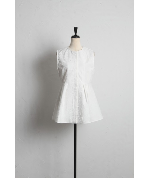 &. NOSTALGIA（アンドドットノスタルジア）の「【ZOZO限定】@konacchan30コラボ ふくれジャガードペプラムジレ（ベスト・レディース・ホワイト/ブラック・M）」の16枚目の写真