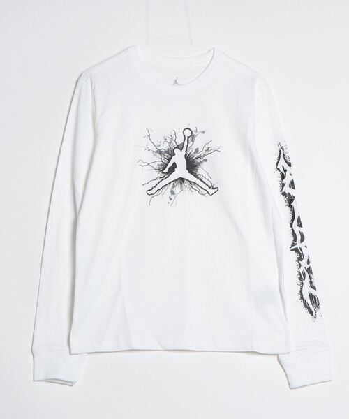 JORDAN BRAND（ジョーダンブランド）の「ジョーダン  ジョーダン SPRT DF グラフィック L/S クルー（Tシャツ/カットソー・メンズ・ホワイト/ブラック・S/M/L/XL/2XL/3XL）」の2枚目の写真