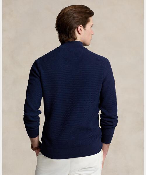 POLO RALPH LAUREN(ポロ ラルフ ローレン)の「パフォーマンス クォータージップ セーター(ニット/セーター・メンズ・ネイビー系1・L/M/S/XS)」の4枚目の写真
