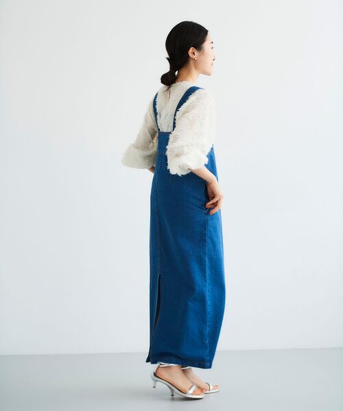 le.coeur blanc(ルクールブラン)の「シアーフリンジペプラムブラウス(シャツ/ブラウス・レディース・オフホワイト/ブラック・38)」の16枚目の写真