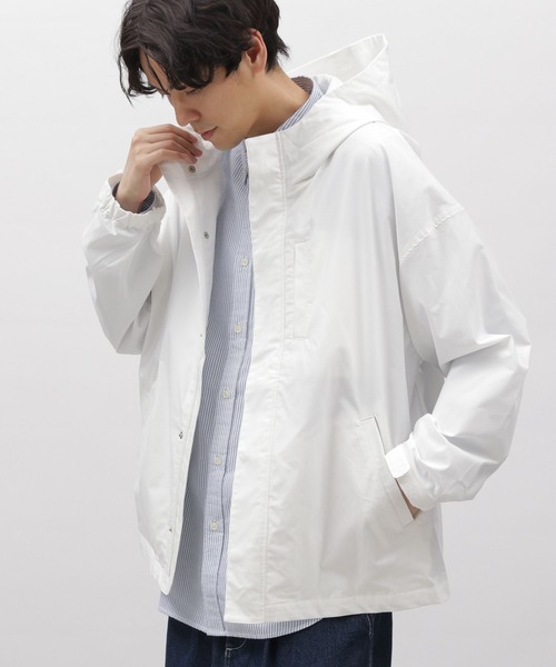 ◆美品◆3万◆パーマネントエイジ◆コットンブルゾン◆白◆シンプル◆ゆったり◆S LAKOLE（ラコレ）の「クリーンマウンテンパーカー / 992198（ブルゾン