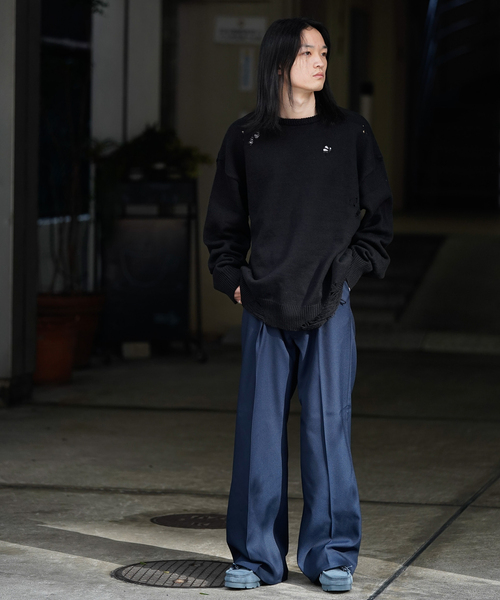 JOINT WORKS(ジョイントワークス)の「【Wrangler/ラングラー】 WRANCHER WIDE(スラックス・メンズ・ブラック/ネイビー・LARGE/MEDIUM)」の2枚目の写真