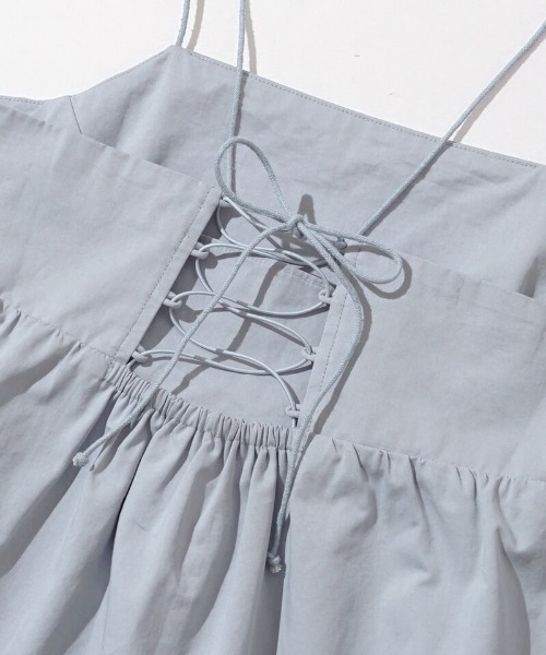 flower（フラワー）の「スウィートレースアップワンピース（ワンピース・レディース・アイボリー/ブルー・FREE）」の21枚目の写真