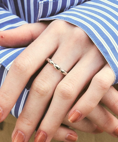 RUBY AND YOU（ルビーアンドユー）の「［select］ドロップリング（リング・レディース・シルバー・FREE）」の6枚目の写真