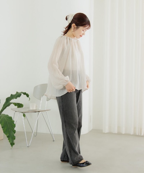 flower(フラワー)の「スカラップレースシュシュ(シュシュ・レディース・ホワイト/ブラック/レッド/ブルー・FREE)」の6枚目の写真