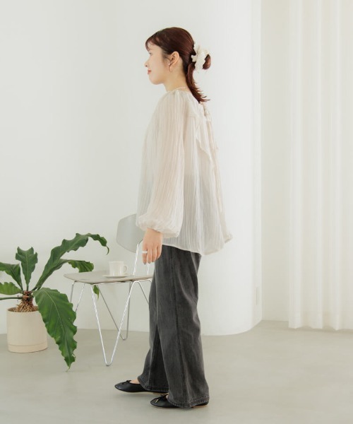 flower(フラワー)の「スカラップレースシュシュ(シュシュ・レディース・ホワイト/ブラック/レッド/ブルー・FREE)」の7枚目の写真