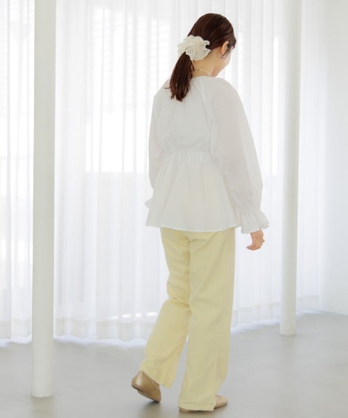 flower(フラワー)の「スカラップレースシュシュ(シュシュ・レディース・ホワイト/ブラック/レッド/ブルー・FREE)」の11枚目の写真