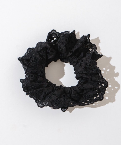 flower(フラワー)の「スカラップレースシュシュ(シュシュ・レディース・ホワイト/ブラック/レッド/ブルー・FREE)」の21枚目の写真