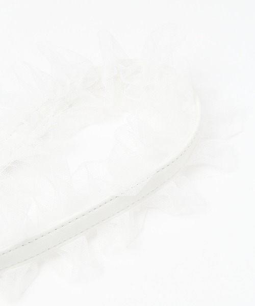 tiny tiny（ティニーティニー）の「チュールショルダーストラップ[tiny tiny(ティニーティニー)]（スマホグッズ・レディース・ホワイト/パープル/ブラック・0）」の5枚目の写真