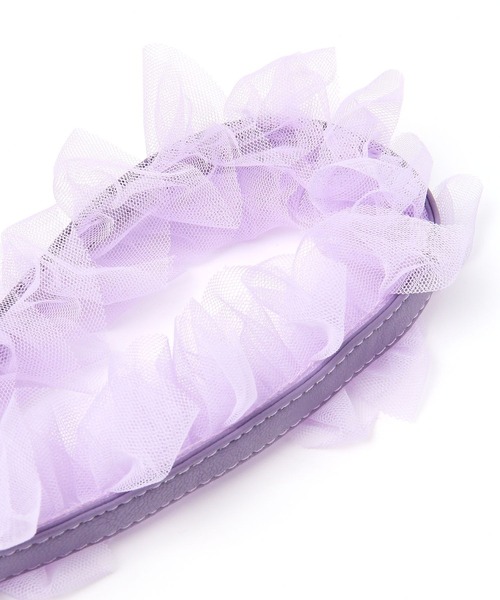 tiny tiny（ティニーティニー）の「チュールショルダーストラップ[tiny tiny(ティニーティニー)]（スマホグッズ・レディース・ホワイト/パープル/ブラック・0）」の7枚目の写真