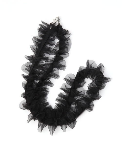 tiny tiny（ティニーティニー）の「チュールショルダーストラップ[tiny tiny(ティニーティニー)]（スマホグッズ・レディース・ホワイト/パープル/ブラック・0）」の10枚目の写真