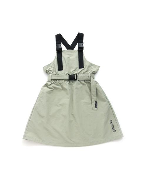 JENNI love(ジェニィラブ)の「ベルト付きシャカシャカジャンスカ(ジャンパースカート・キッズ・ブラック/カーキ・130cm/140cm/150cm/160cm)」の10枚目の写真
