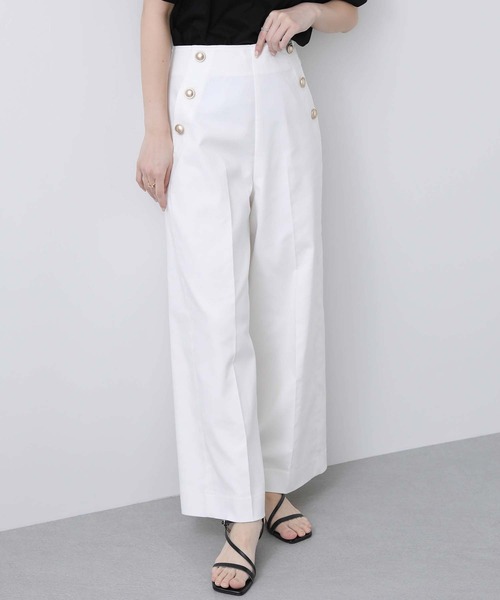 Gready Brilliant(グレディブリリアン)の「CPマリンセミワイドパンツ(その他パンツ・レディース・オフホワイト/ネイビー・36/38)」の2枚目の写真