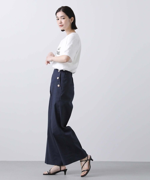 Gready Brilliant(グレディブリリアン)の「CPマリンセミワイドパンツ(その他パンツ・レディース・オフホワイト/ネイビー・36/38)」の4枚目の写真