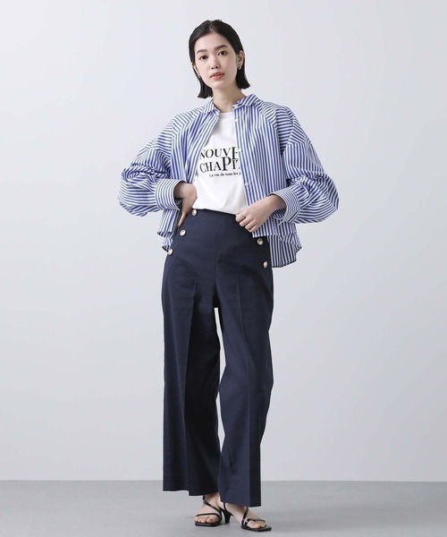 Gready Brilliant(グレディブリリアン)の「CPマリンセミワイドパンツ(その他パンツ・レディース・オフホワイト/ネイビー・36/38)」の11枚目の写真