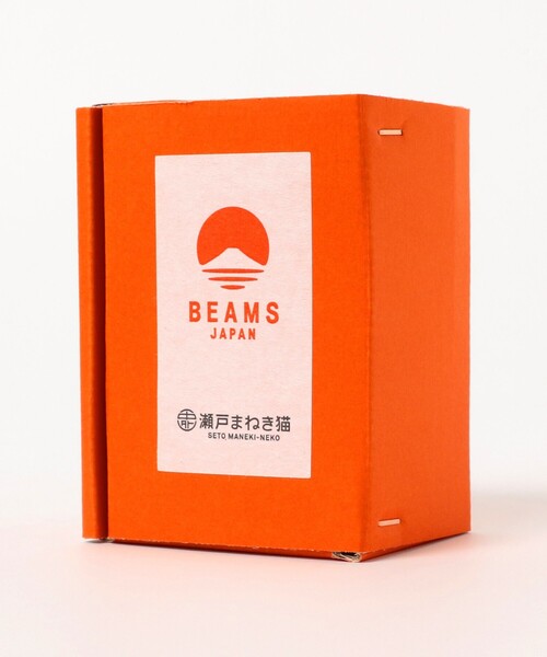 BEAMS JAPAN（ビームス　ジャパン）の「中外陶園 / 別注 まねき猫 左手 3号（インテリア雑貨・メンズ・オレンジ/ゴールド/ネイビー・ONE SIZE）」の18枚目の写真
