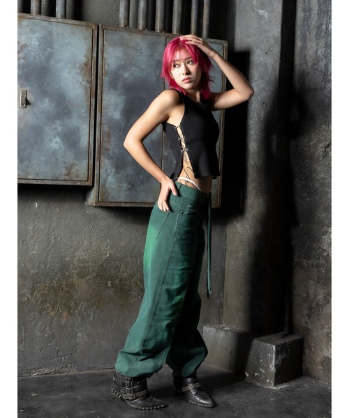 DURAS(デュラス)の「Hook design tank(タンクトップ・レディース・ホワイト/グリーン/ブラック・FREE)」の5枚目の写真