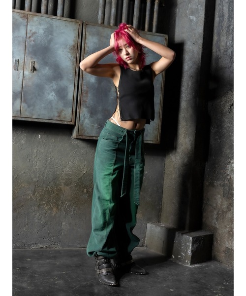 DURAS(デュラス)の「Hook design tank(タンクトップ・レディース・ホワイト/グリーン/ブラック・FREE)」の6枚目の写真