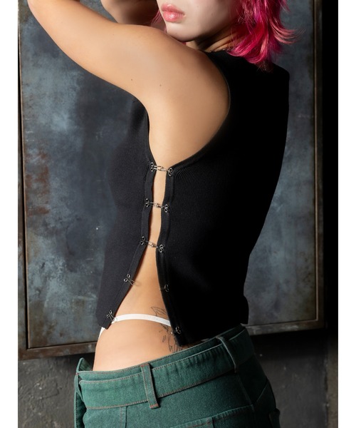 DURAS(デュラス)の「Hook design tank(タンクトップ・レディース・ホワイト/グリーン/ブラック・FREE)」の7枚目の写真