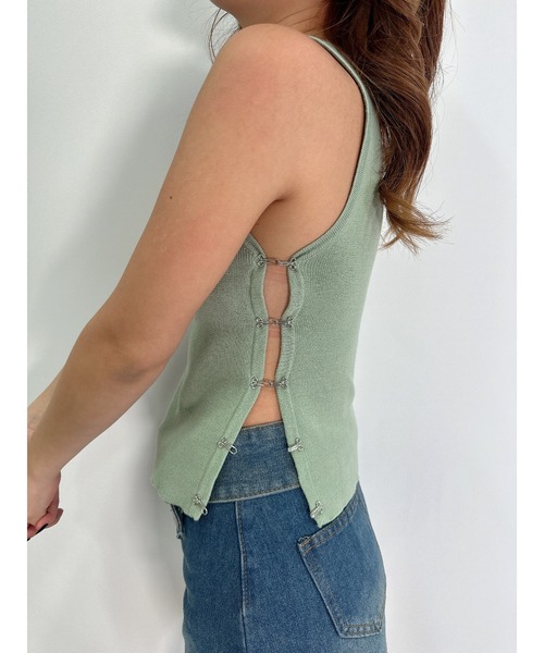 DURAS(デュラス)の「Hook design tank(タンクトップ・レディース・ホワイト/グリーン/ブラック・FREE)」の16枚目の写真