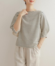 URBAN RESEARCH DOORS | ランタンスリーブボーダーTシャツ(Tシャツ/カットソー)