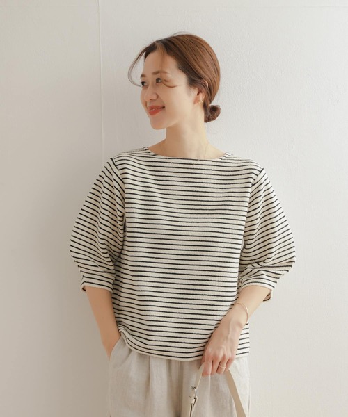 ITEMS URBANRESEARCH トレーナーDOORS ボーダーシャツ セール】ボーダーワイドプルオーバー（Tシャツ/カットソー