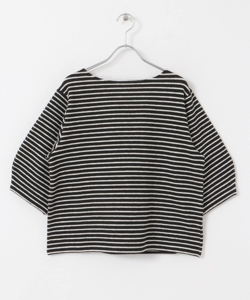 URBAN RESEARCH DOORS（アーバンリサーチドアーズ）の「ランタンスリーブボーダーTシャツ（Tシャツ/カットソー・レディース・ホワイト系その他/ブラック系その他・MEDIUM）」の13枚目の写真