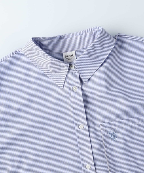 SOMETHING ストライプシャツ SOMETHING】STRIPESHIRTS ストライプシャツ（シャツ
