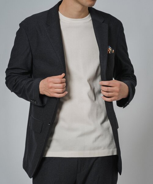 EDIFICE(エディフィス)の「”ストレッチ機能”ドライ バスケット 2Bジャケット【セットアップ着用可】(セットアップ・メンズ・ベージュ/ネイビー/ブラック・X-LARGE/LARGE/MEDIUM/SMALL)」の6枚目の写真