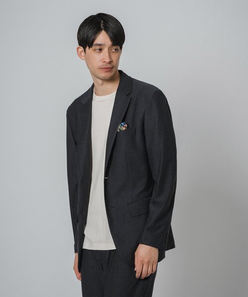 EDIFICE(エディフィス)の「”ストレッチ機能”ドライ バスケット 2Bジャケット【セットアップ着用可】(セットアップ・メンズ・ベージュ/ネイビー/ブラック・X-LARGE/LARGE/MEDIUM/SMALL)」の7枚目の写真