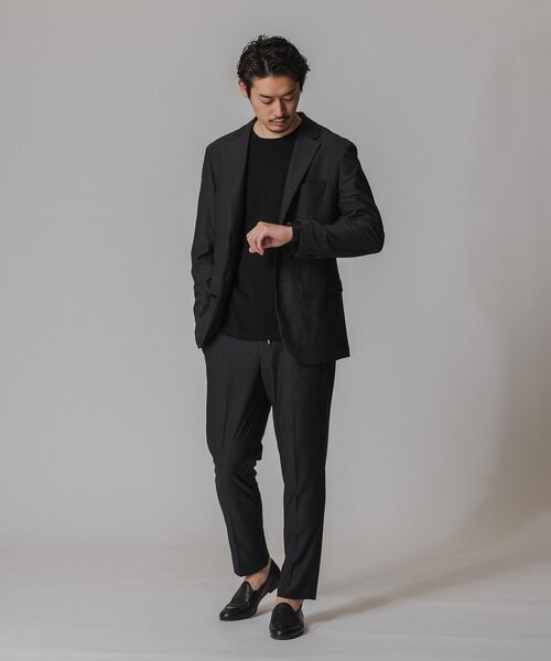 EDIFICE(エディフィス)の「”ストレッチ機能”ドライ バスケット 2Bジャケット【セットアップ着用可】(セットアップ・メンズ・ベージュ/ネイビー/ブラック・X-LARGE/LARGE/MEDIUM/SMALL)」の12枚目の写真