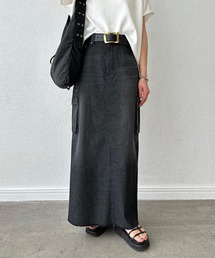 RIVE DROITE | MONN.:.(モン)/Light DENIM SKIRT(デニムスカート)