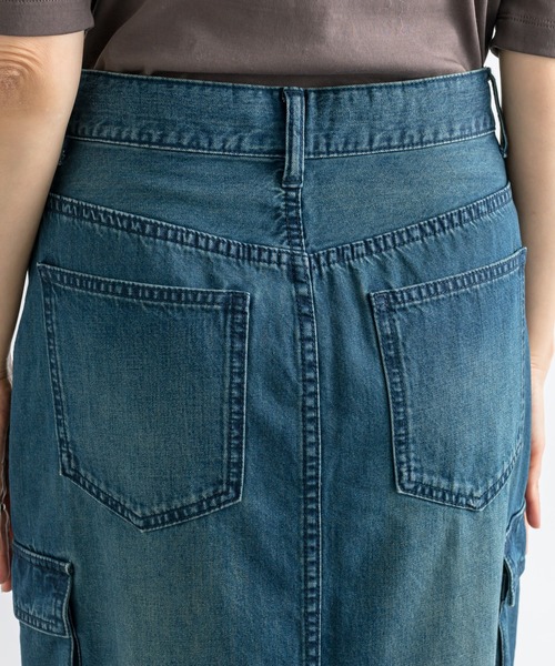 RIVE DROITE(リヴドロワ)の「MONN.:.(モン)/Light DENIM SKIRT(デニムスカート・レディース・ブルー/ブラック・36/38)」の17枚目の写真